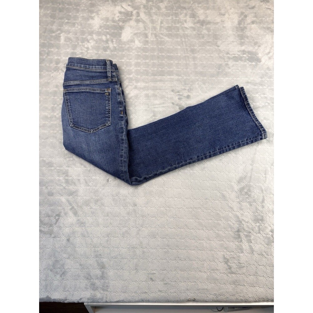 Madewell Jeans Womens Size 27 Blue Mid-Rise Kick Out Flare Stretch Denim